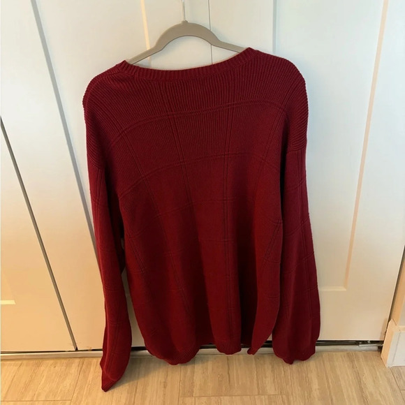 Arrow Mens Red Crew Neck Pullover Sweater - Size XL New with Tag - Picture 4 of 4